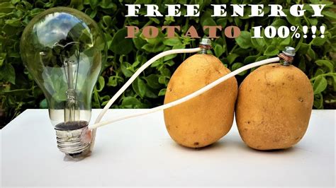 How To Make A Light Bulb Glow From A Potato - Funny Games Adult