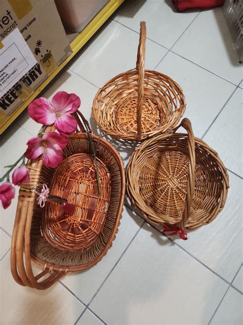 Rotan Basket, Food & Drinks, Gift Baskets & Hampers on Carousell