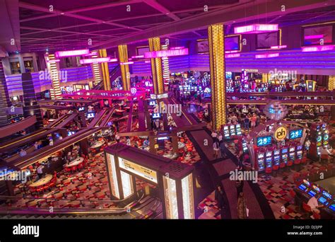 The interior of Planet Hollywood hotel and Casino in Las Vegas Stock ...