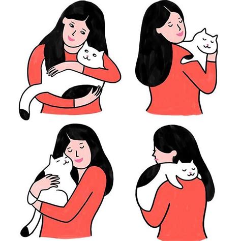 Lorraine Sorlet on Instagram: “Cat hugs - #illustration #hugs # ...