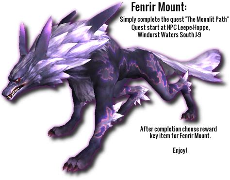 Final Fantasy XI - Fenrir Mount - YouTube