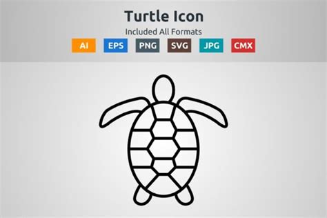 Turtle Vector Outline Icon Graphic by abidehtisham198 · Creative Fabrica