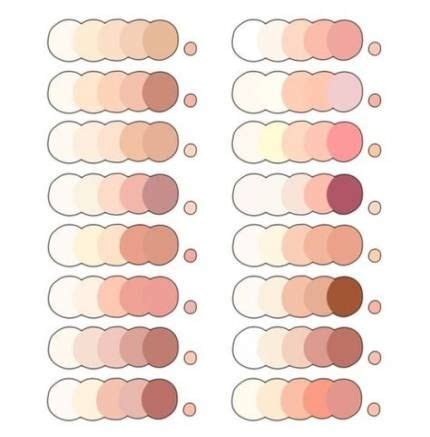 New Skin Color Palette White Ideas | Skin color palette, Skin palette ...