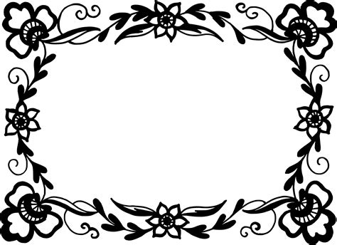 9 Rectangle Flower Frame Vector (PNG Transparent, SVG) Vol. 2 | OnlyGFX.com