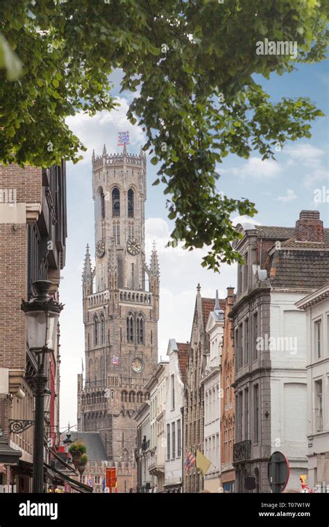 Belfry of Bruges in Belgium Stock Photo - Alamy