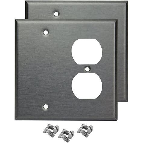 Pack of 2 Wall Plate Outlet Switch Covers by SleekLighting | Decorative ...