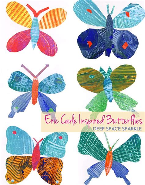 Eric Carle Inspired Butterflies | Deep Space Sparkle | Eric carle art ...