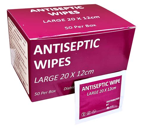 Antiseptic Wipes Box Of 50 - First Aid Courses & Training for Kiwis ...