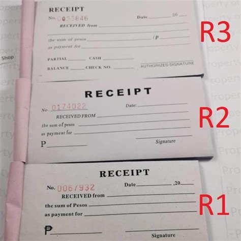 Temporary / acknowledgement Receipt Resibo carbonize 2 ply | Shopee ...