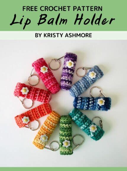 Free Crochet Pattern Lip Balm Holder · Free Crochet Patterns