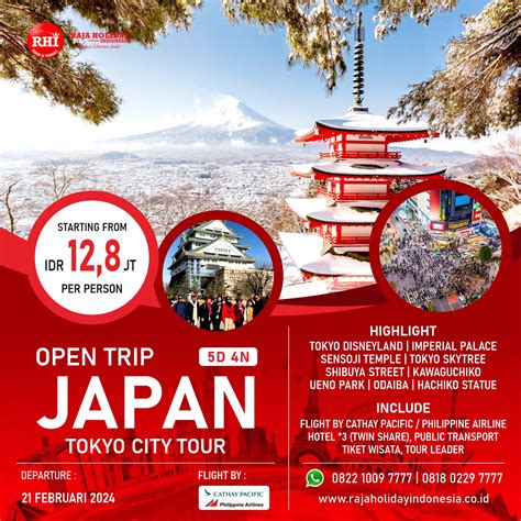 Paket Tour Jepang, Liburan & Wisata Tokyo Murah 2023