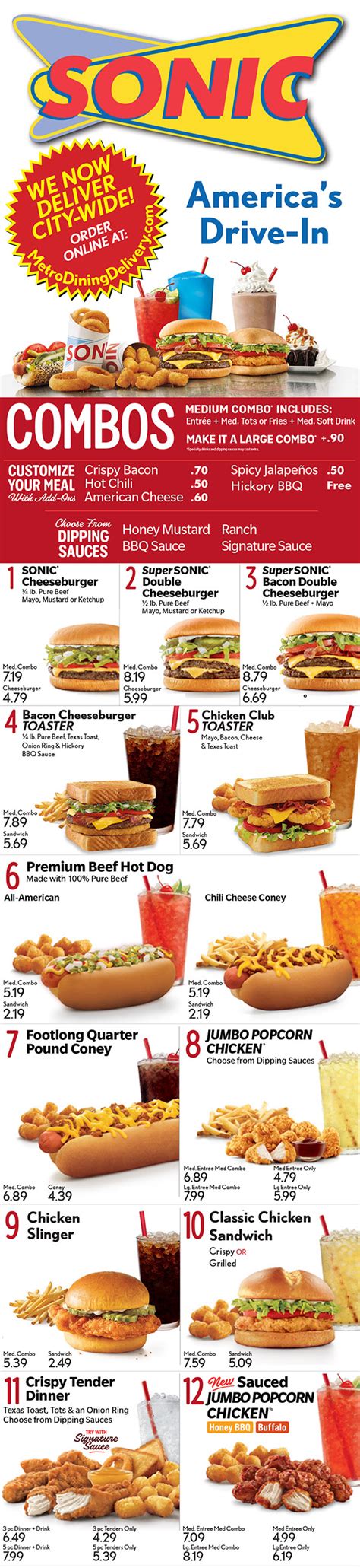 Sonic Drive-In | Full Menu | Delivery | Order Online | Lincoln NE ...