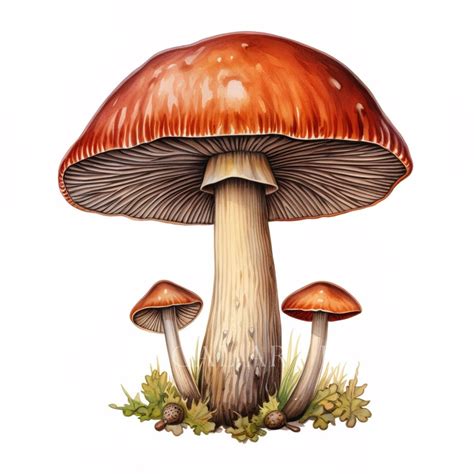 Mushroom PNG, Mushrooms Clipart, Fungi Cluster, Watercolor Art, Art ...