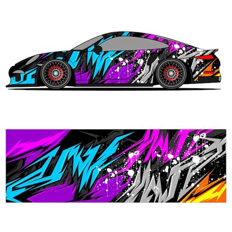 Premium Vector | Abstract graphic design of racing vinyl sticker for ...