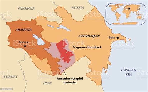 Map Of Nagornokarabakh Stock Illustration - Download Image Now ...