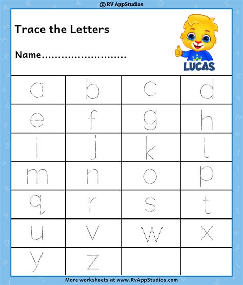 Alphabet Lower Case Letters Printable Free - FREE PRINTABLE TEMPLATES