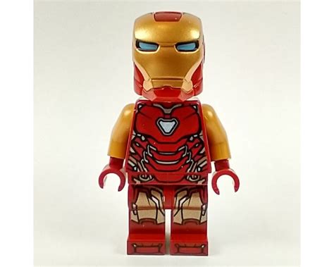 LEGO Set fig-005574 Iron Man Mark 85 Armor, Pearl Gold Arms, Rounded ...