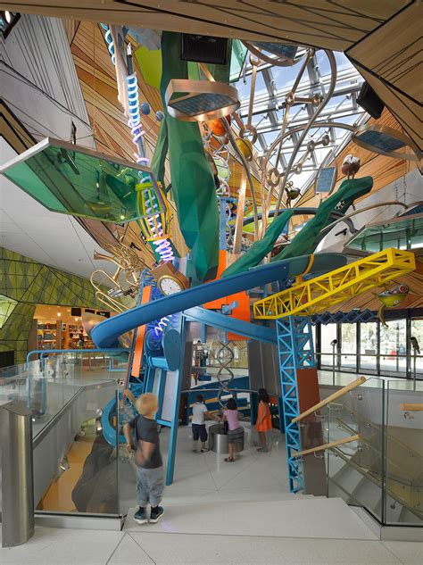 Coloured "mountains" Protrude From Children's Science Museum By LHSA+DP ...