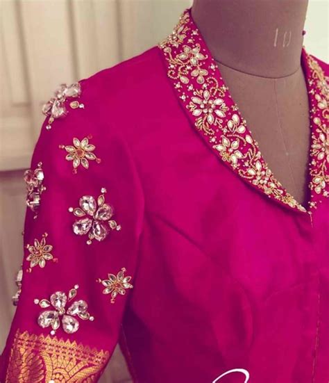 Stunning Aari Work Blouse Designs 2020 For Silk Sarees!