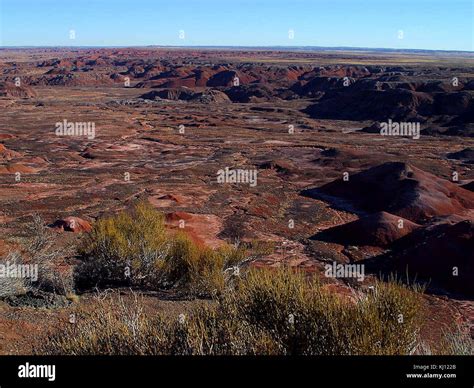 Painted Desert from Petrified Forest Stock Photo - Alamy