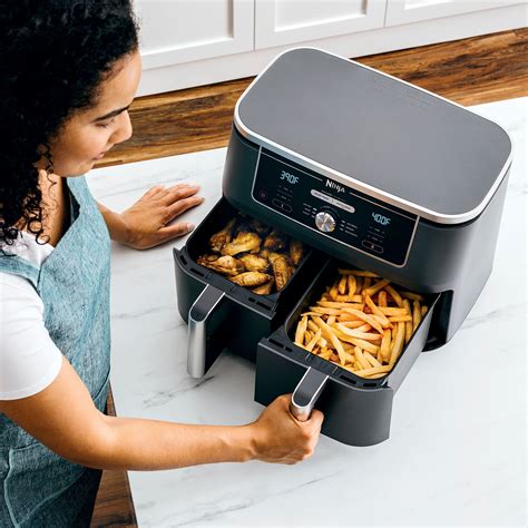 Ninja Foodi 6-in-1 10-qt. XL 2-Basket Air Fryer with DualZone ...