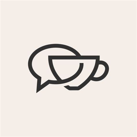 Coffee Chat Logo Template. Illustrations, Royalty-Free Vector Graphics ...