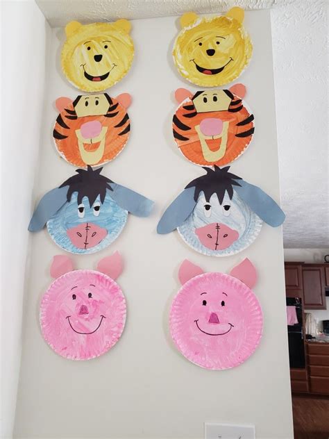 Pooh bear and his friends! | Disney crafts for kids, Preschool crafts ...