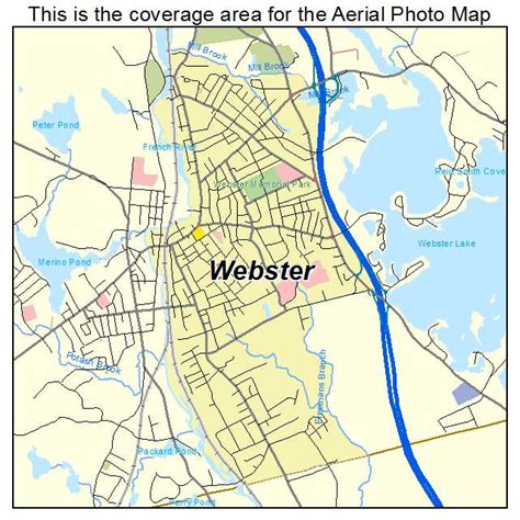 Aerial Photography Map of Webster, MA Massachusetts