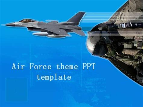 Air Force theme PPT template & Google Slides