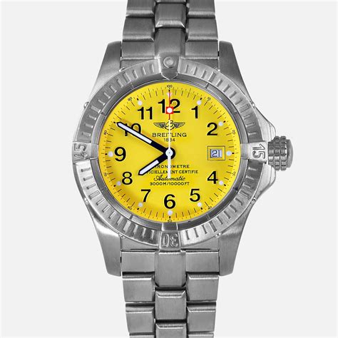 Breitling Avenger Seawolf Titanium Yellow Dial E17370 - NeoFashion