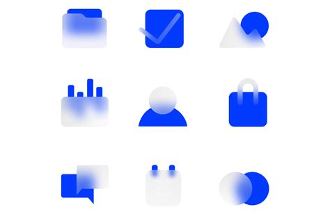 Glassmorphism Icons Set on Behance