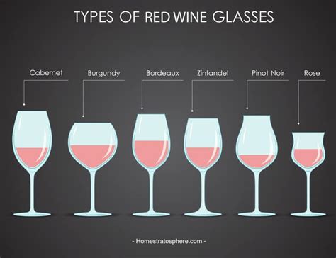 18 Different Types of Wine Glasses (Red, Wine and Dessert Illustrated ...