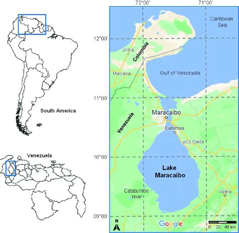 Map of the study area: Lake Maracaibo (Venezuela). | Download ...