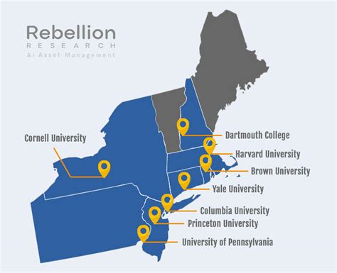 Where are the Ivy League schools located? Ivy League Map