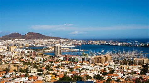 Las Palmas de hoofdstad van het eiland Gran Canaria