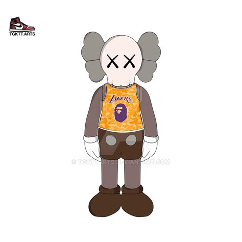 Kaws Brown Custom Bape by tgkttarts on DeviantArt