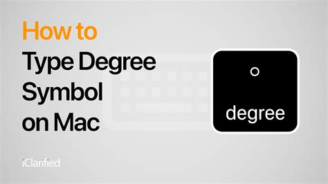 How to Type Degree Symbol on Mac - YouTube