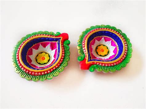 Colourful diya decoration at home |diwali craft 2019|school competition ...