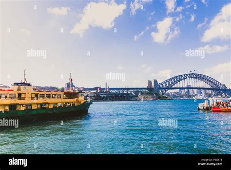 SYDNEY, AUSTRALIA - January 3rd, 2015: the Sydney Harbour Bridge as ...