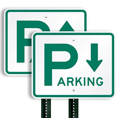 Directional Parking Sign(arrow pointing down), SKU: K-1613