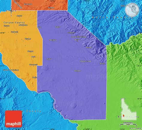 Political Map of Ada County