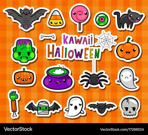 Kawaii halloween Royalty Free Vector Image - VectorStock