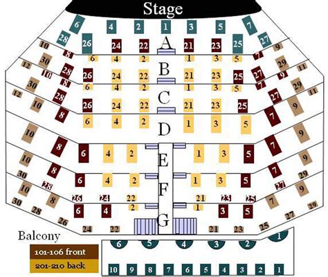 Arizona Broadway Theatre Seating Chart