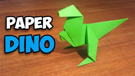 How To Make an Easy Origami Dinosaur - YouTube