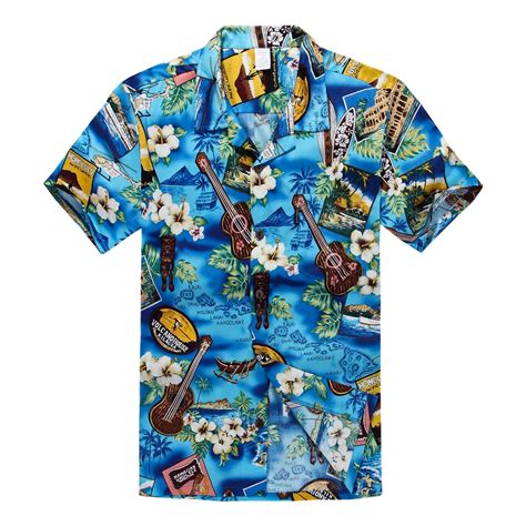 Hawaii Hangover - Hawaiian Shirt Aloha Shirt in Blue Paradise - Walmart ...