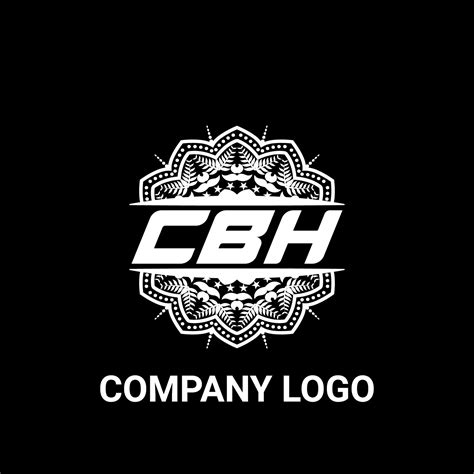 CBH letter royalty mandala shape logo. CBH brush art logo. CBH logo for ...