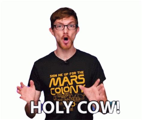 Holy Cow Shocking Sticker - Holy Cow Shocking Whoa - Discover & Share GIFs