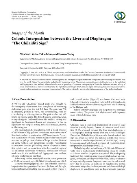 (PDF) Images of the Month Colonic Interposition between the ...