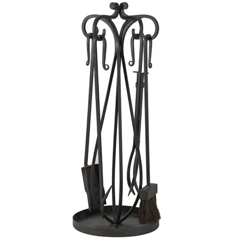 Hand Forged Wrought Iron Fireplace Tools at 1stDibs