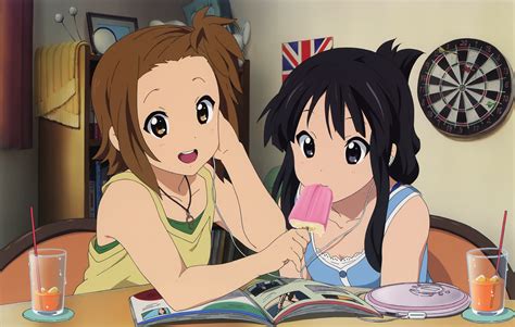 on , Ice, Cream, Akiyama, Mio, Tainaka, Ritsu, Digital, Art, Anime, Fan ...